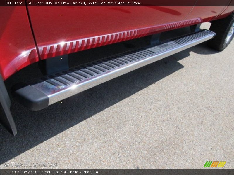 Vermillion Red / Medium Stone 2010 Ford F350 Super Duty FX4 Crew Cab 4x4