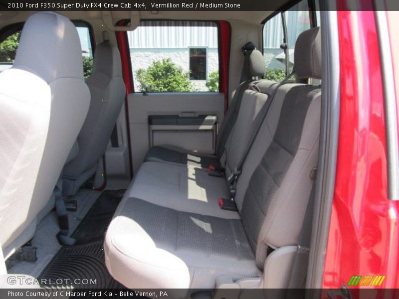 Vermillion Red / Medium Stone 2010 Ford F350 Super Duty FX4 Crew Cab 4x4
