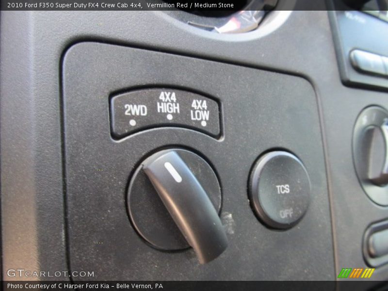 Vermillion Red / Medium Stone 2010 Ford F350 Super Duty FX4 Crew Cab 4x4