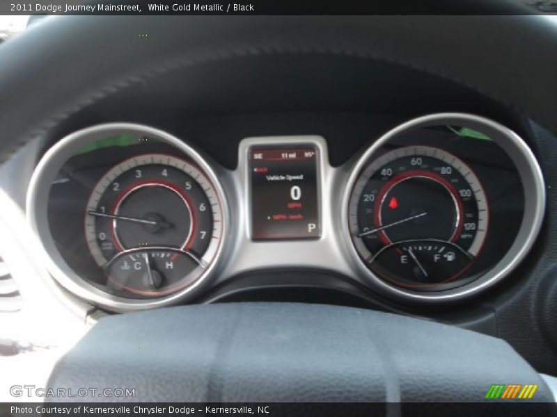 White Gold Metallic / Black 2011 Dodge Journey Mainstreet