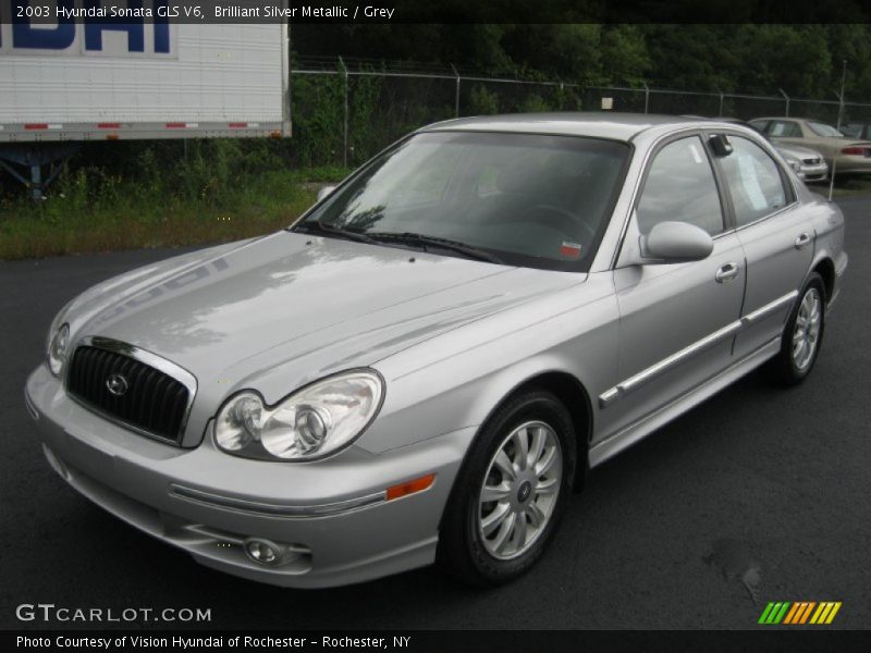 Brilliant Silver Metallic / Grey 2003 Hyundai Sonata GLS V6