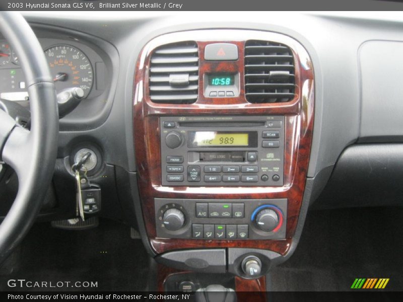 Brilliant Silver Metallic / Grey 2003 Hyundai Sonata GLS V6