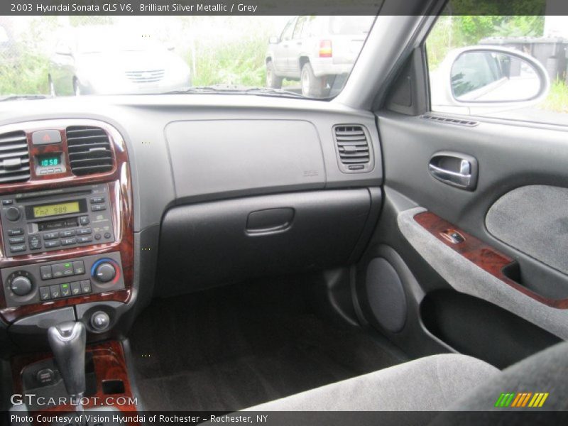 Brilliant Silver Metallic / Grey 2003 Hyundai Sonata GLS V6