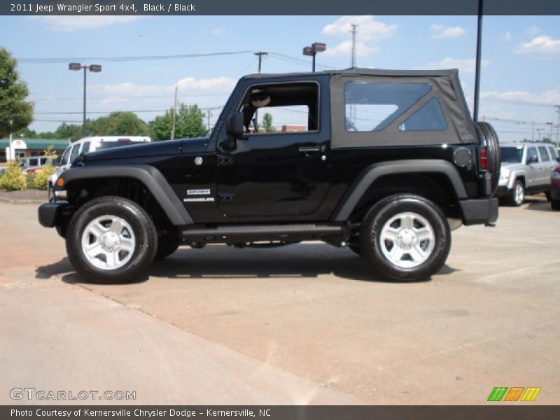 Black / Black 2011 Jeep Wrangler Sport 4x4