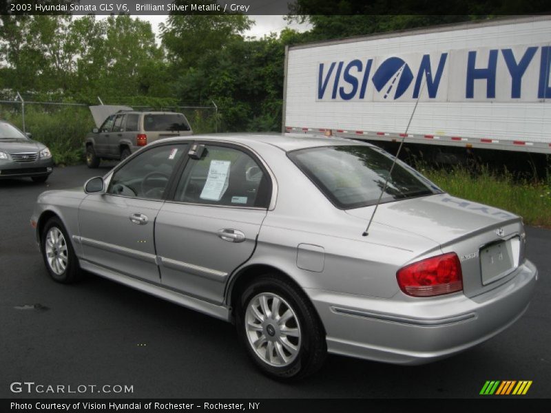 Brilliant Silver Metallic / Grey 2003 Hyundai Sonata GLS V6