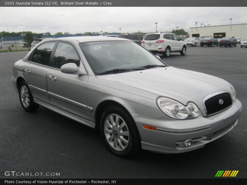 Brilliant Silver Metallic / Grey 2003 Hyundai Sonata GLS V6