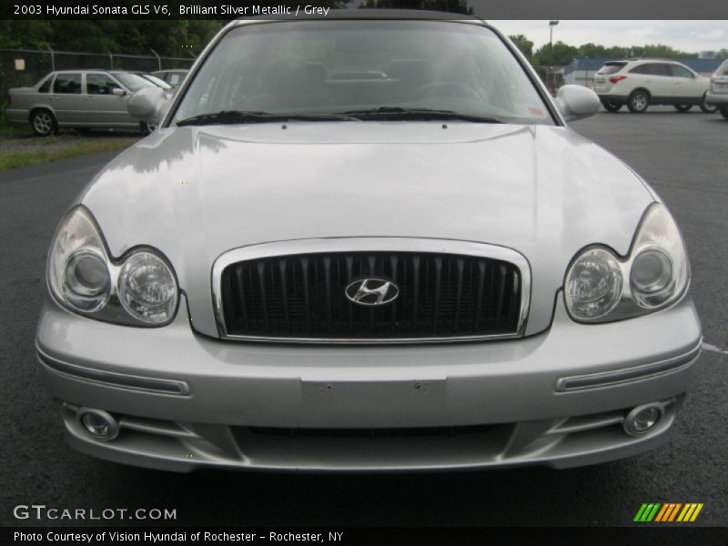 Brilliant Silver Metallic / Grey 2003 Hyundai Sonata GLS V6