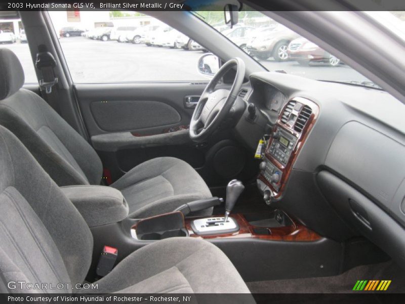 Brilliant Silver Metallic / Grey 2003 Hyundai Sonata GLS V6