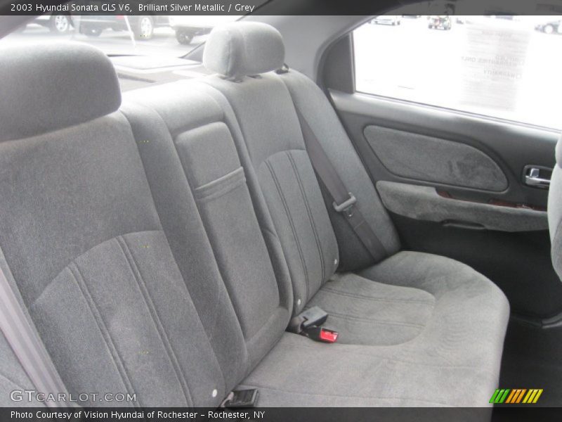 Brilliant Silver Metallic / Grey 2003 Hyundai Sonata GLS V6