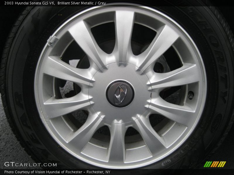 Brilliant Silver Metallic / Grey 2003 Hyundai Sonata GLS V6