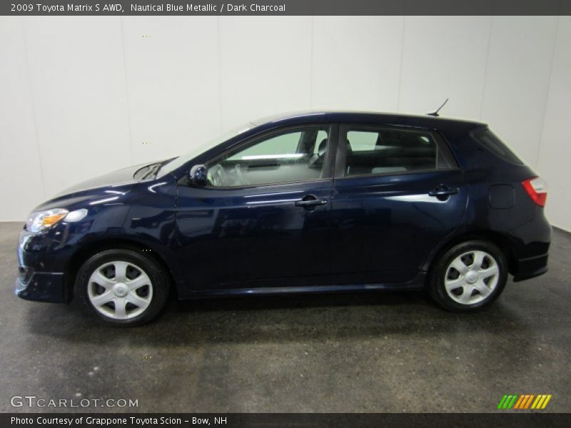Nautical Blue Metallic / Dark Charcoal 2009 Toyota Matrix S AWD