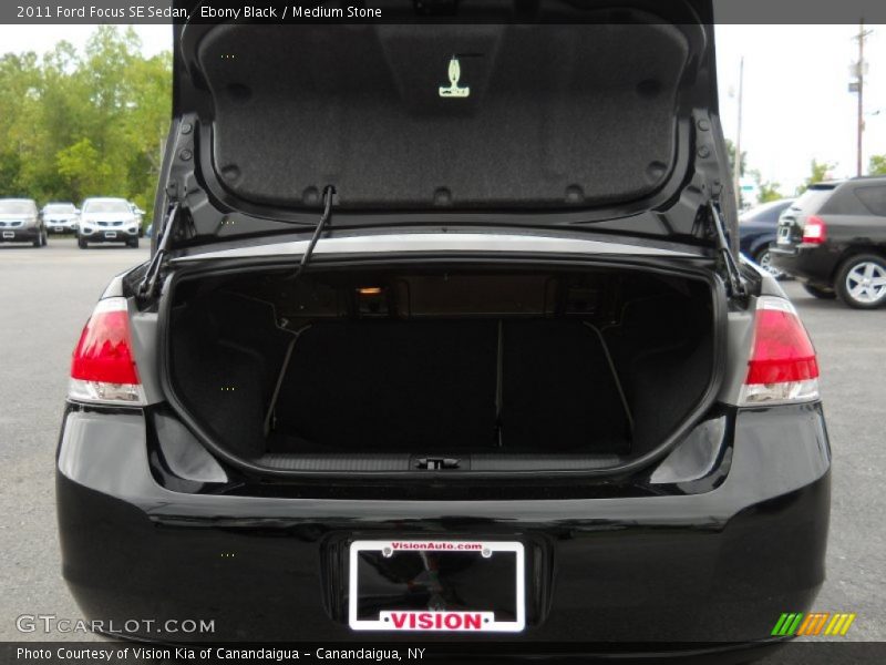 Ebony Black / Medium Stone 2011 Ford Focus SE Sedan