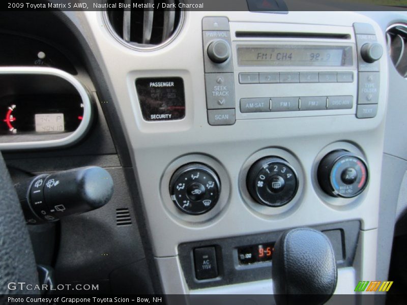 Nautical Blue Metallic / Dark Charcoal 2009 Toyota Matrix S AWD