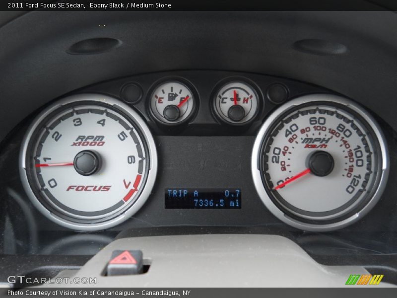 Ebony Black / Medium Stone 2011 Ford Focus SE Sedan
