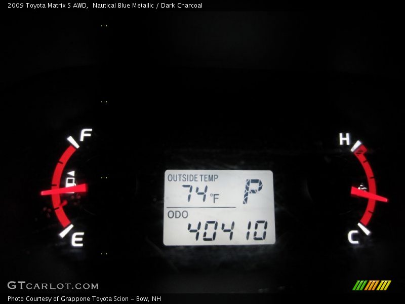 Nautical Blue Metallic / Dark Charcoal 2009 Toyota Matrix S AWD