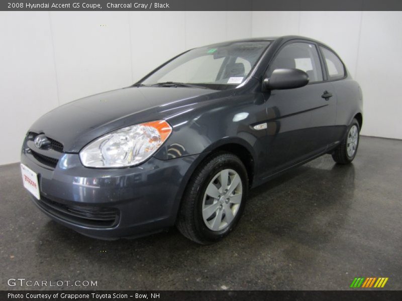 Charcoal Gray / Black 2008 Hyundai Accent GS Coupe