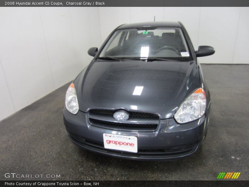 Charcoal Gray / Black 2008 Hyundai Accent GS Coupe