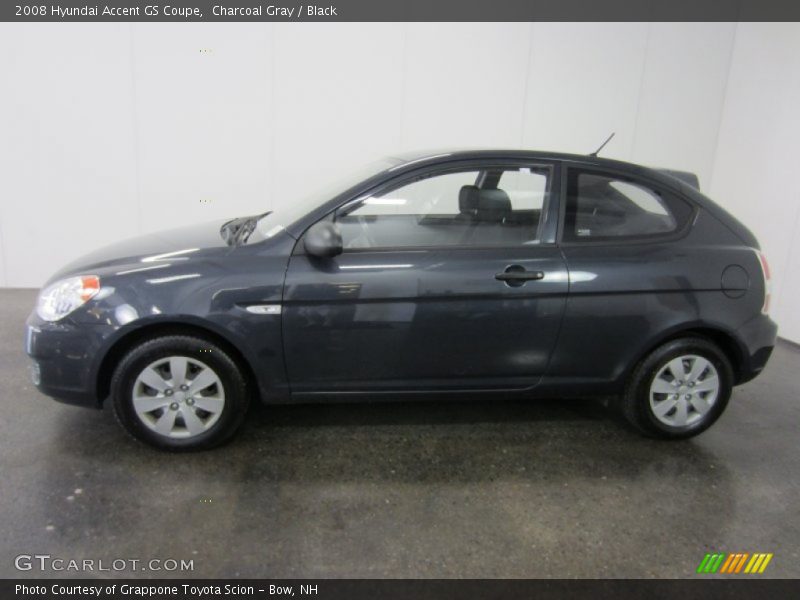 Charcoal Gray / Black 2008 Hyundai Accent GS Coupe