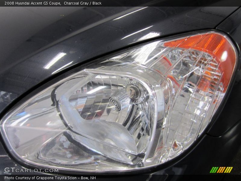 Charcoal Gray / Black 2008 Hyundai Accent GS Coupe