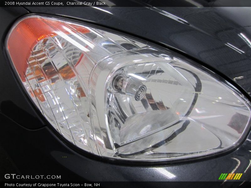 Charcoal Gray / Black 2008 Hyundai Accent GS Coupe