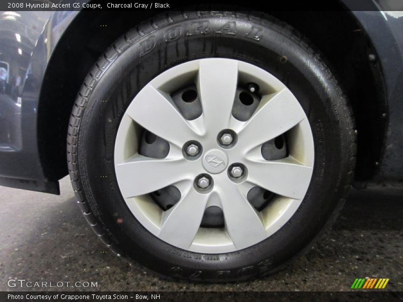 Charcoal Gray / Black 2008 Hyundai Accent GS Coupe