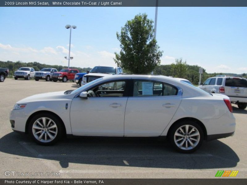 White Chocolate Tri-Coat / Light Camel 2009 Lincoln MKS Sedan