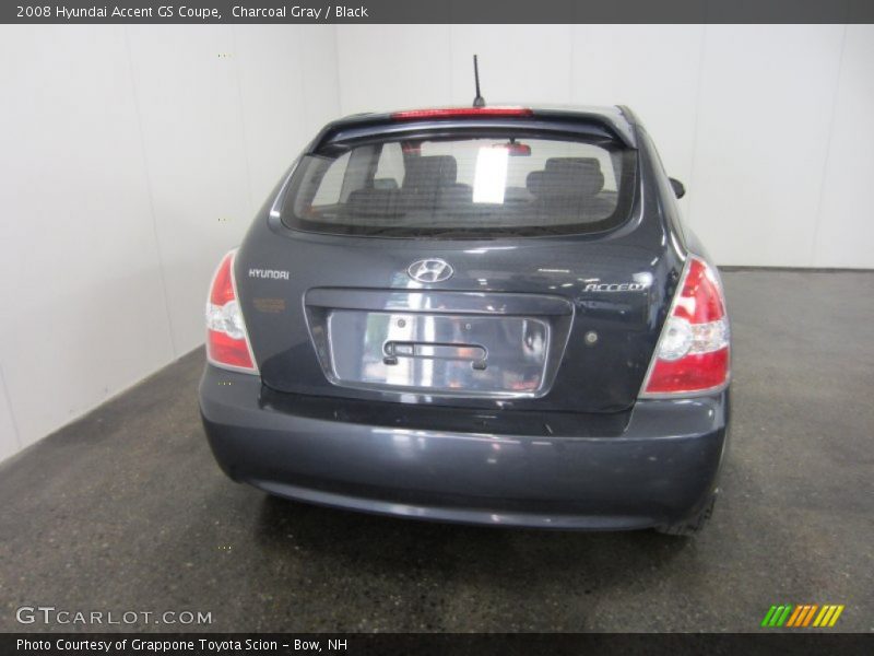 Charcoal Gray / Black 2008 Hyundai Accent GS Coupe