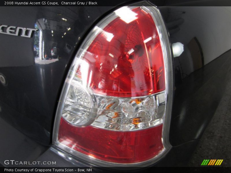 Charcoal Gray / Black 2008 Hyundai Accent GS Coupe
