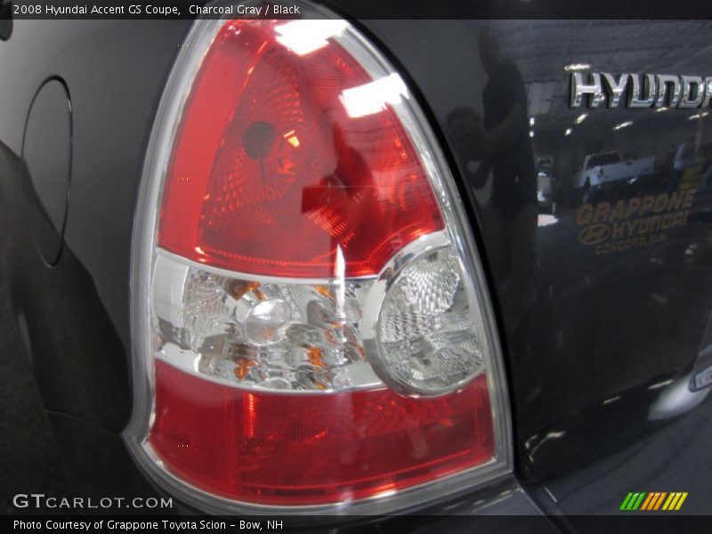 Charcoal Gray / Black 2008 Hyundai Accent GS Coupe