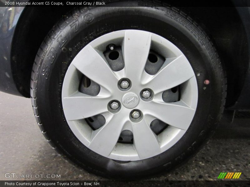 Charcoal Gray / Black 2008 Hyundai Accent GS Coupe
