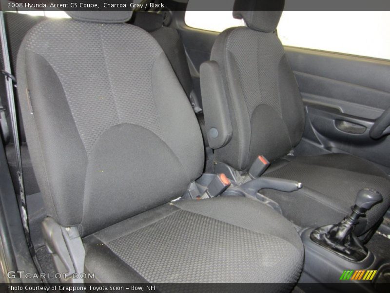 Charcoal Gray / Black 2008 Hyundai Accent GS Coupe