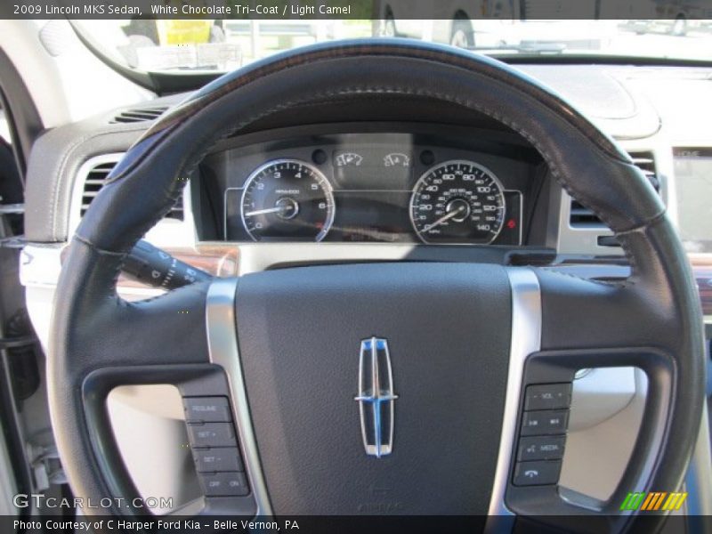 White Chocolate Tri-Coat / Light Camel 2009 Lincoln MKS Sedan