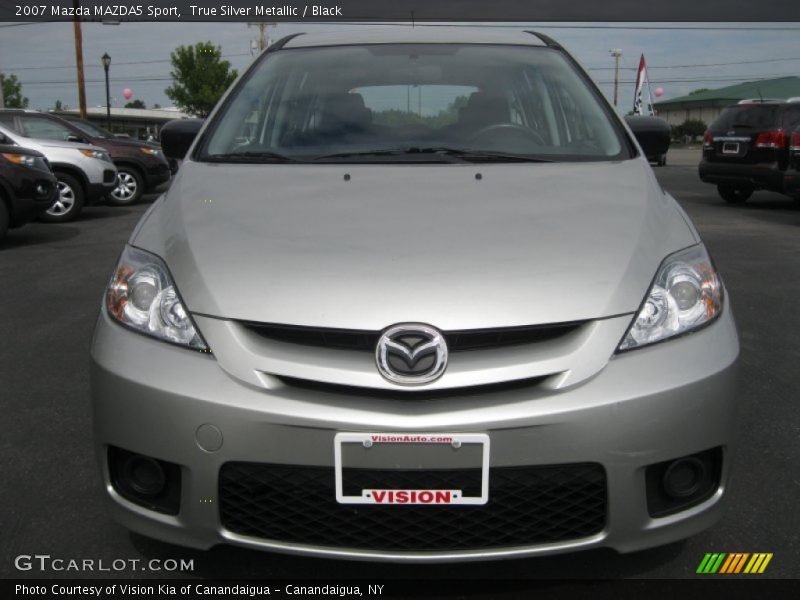 True Silver Metallic / Black 2007 Mazda MAZDA5 Sport