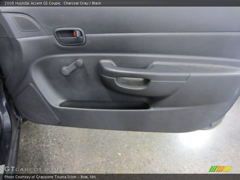 Charcoal Gray / Black 2008 Hyundai Accent GS Coupe