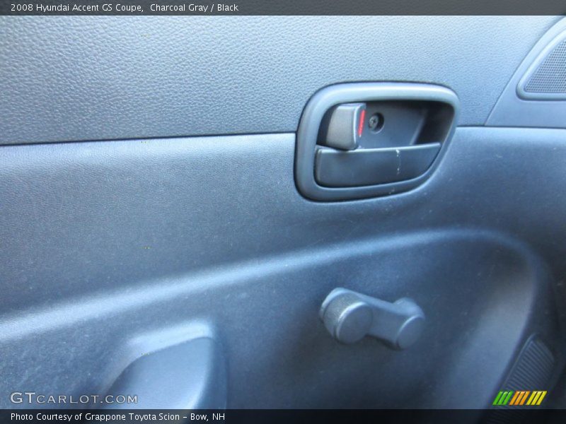Charcoal Gray / Black 2008 Hyundai Accent GS Coupe