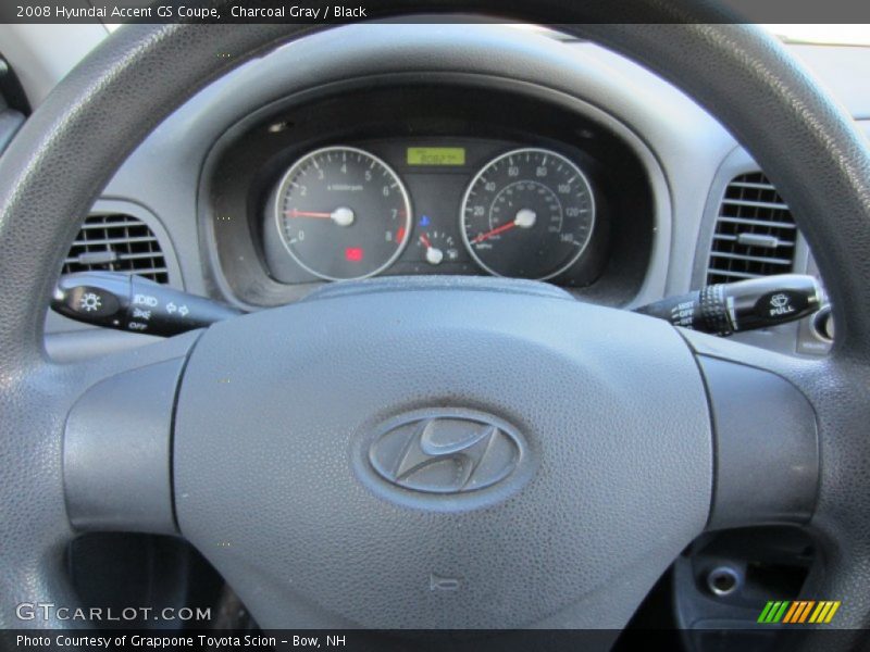 Charcoal Gray / Black 2008 Hyundai Accent GS Coupe