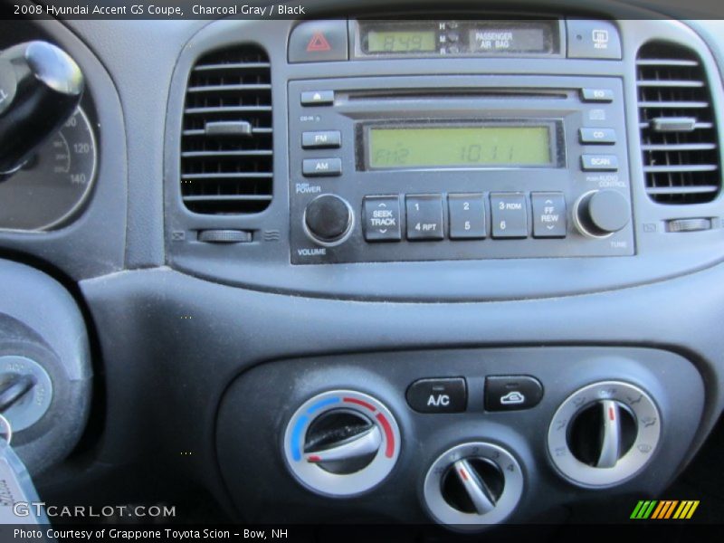 Charcoal Gray / Black 2008 Hyundai Accent GS Coupe