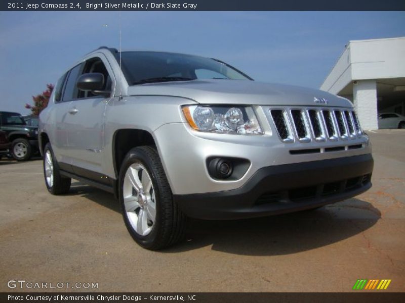 Bright Silver Metallic / Dark Slate Gray 2011 Jeep Compass 2.4