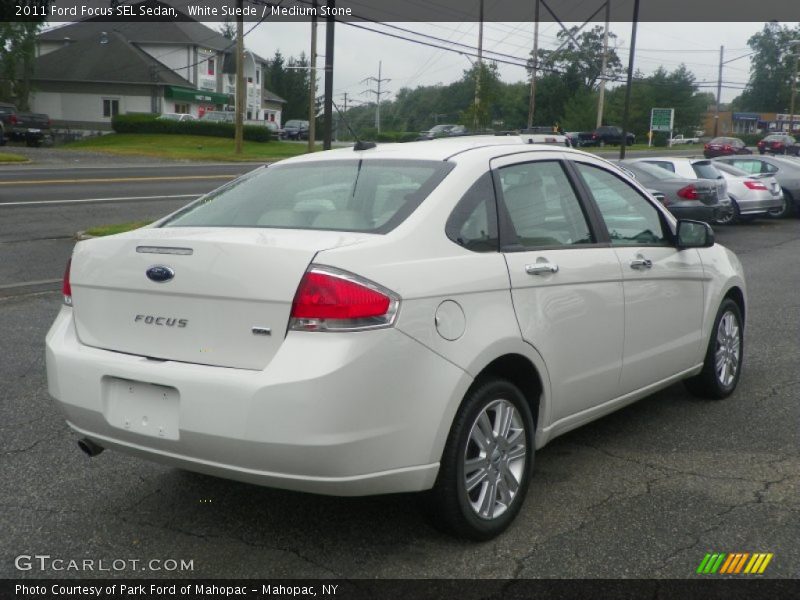 White Suede / Medium Stone 2011 Ford Focus SEL Sedan
