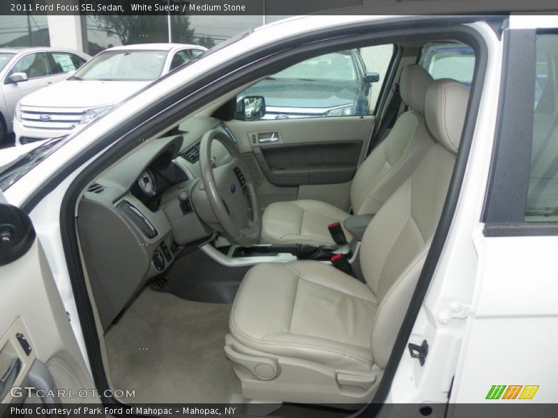 White Suede / Medium Stone 2011 Ford Focus SEL Sedan