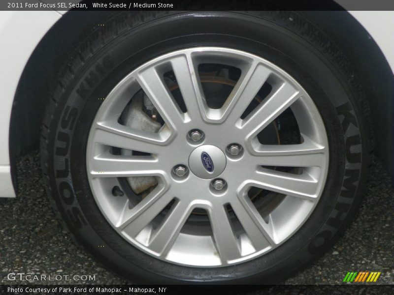 White Suede / Medium Stone 2011 Ford Focus SEL Sedan