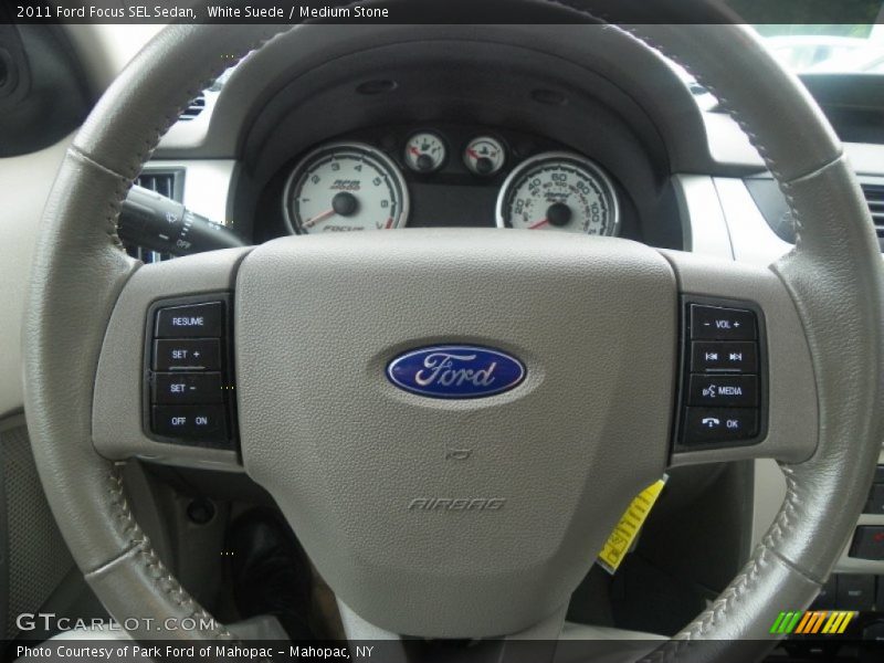 White Suede / Medium Stone 2011 Ford Focus SEL Sedan