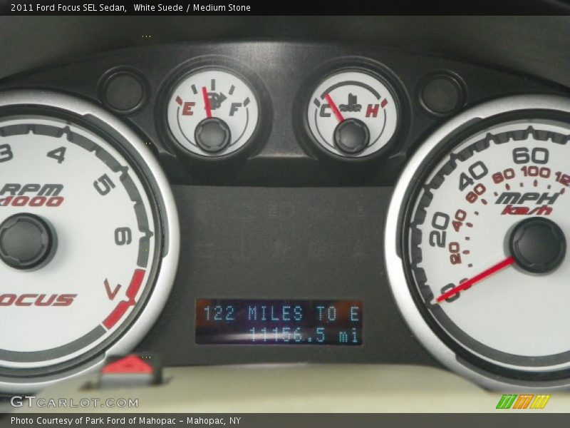 White Suede / Medium Stone 2011 Ford Focus SEL Sedan