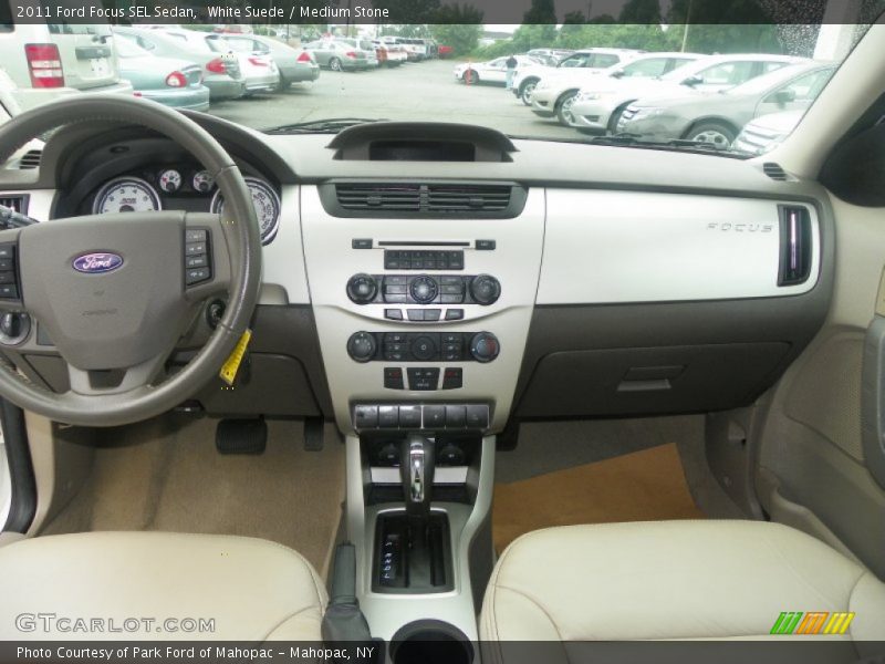 White Suede / Medium Stone 2011 Ford Focus SEL Sedan