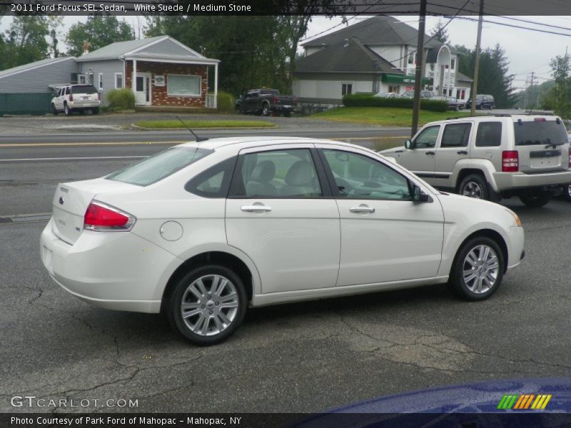 White Suede / Medium Stone 2011 Ford Focus SEL Sedan