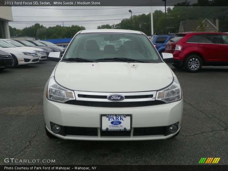 White Suede / Medium Stone 2011 Ford Focus SEL Sedan