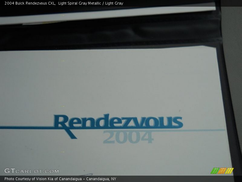 Light Spiral Gray Metallic / Light Gray 2004 Buick Rendezvous CXL