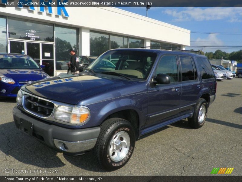 Deep Wedgewood Blue Metallic / Medium Prairie Tan 2000 Ford Explorer XLT 4x4
