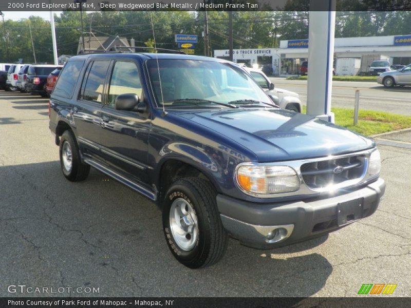 Deep Wedgewood Blue Metallic / Medium Prairie Tan 2000 Ford Explorer XLT 4x4