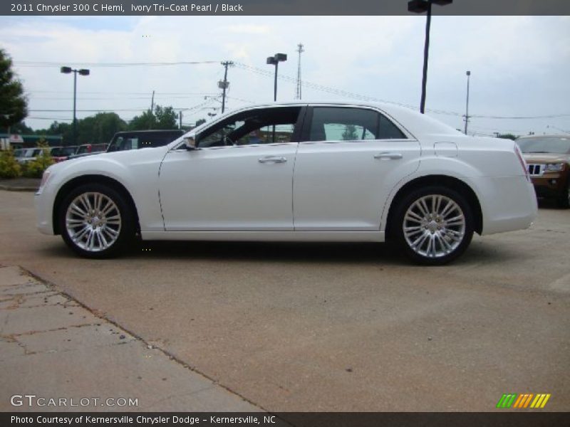 Ivory Tri-Coat Pearl / Black 2011 Chrysler 300 C Hemi